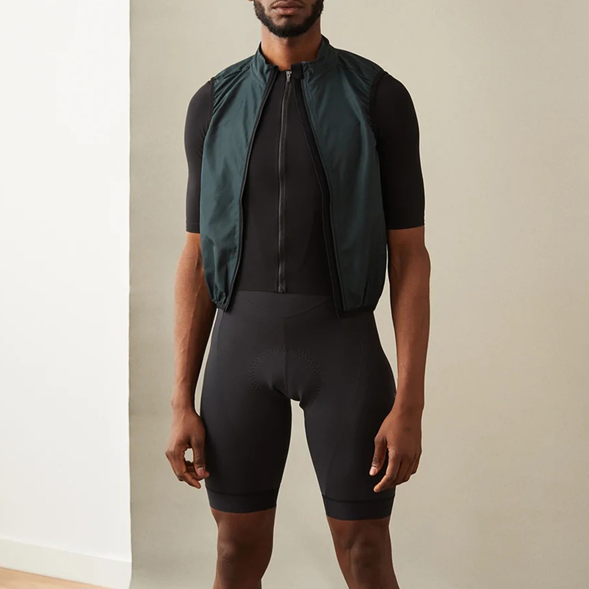 Cycling Gear Vest - เสื้อกั๊กปั่นจักรยานผู้ชายแบบใหม่ กันลม กันน้ำ เสื้อคลุมปั่นจักรยานแบบไม่มีแขน เสื้อกั๊กจักรยาน เสื้อผ้าปั่นจักรยาน
