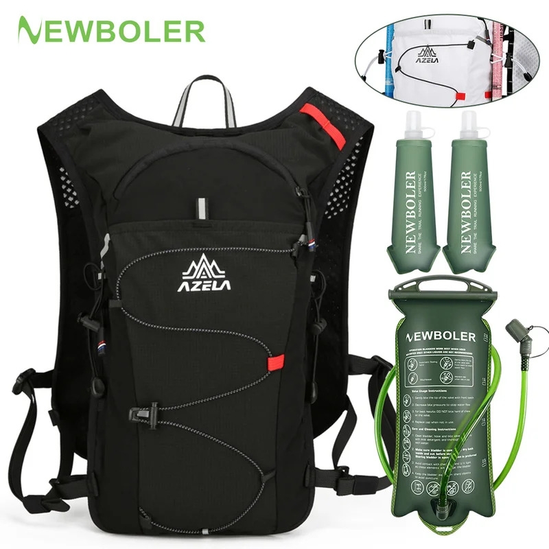 Cycling Gear Vest - ใหม่ เสื้อกั๊กไฮเดรชั่นระบายอากาศ กระเป๋าเป้สำหรับวิ่งเทรล น้ำหนักเบา สำหรับปั่นจักรยาน วิ่งจ๊อกกิ้ง