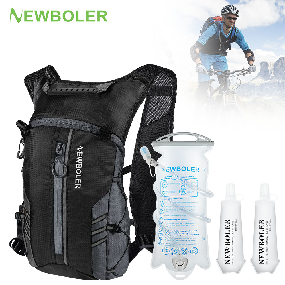 Cycling Gear Vest - กระเป๋าเป้สะพายหลังสำหรับวิ่งพร้อมขวดน้ำ กระเป๋าใส่น้ำสำหรับวิ่งจ๊อกกิ้ง ปั่นจักรยาน วิ่งมาราธอน และเดินป่า น้ำหนักเบา