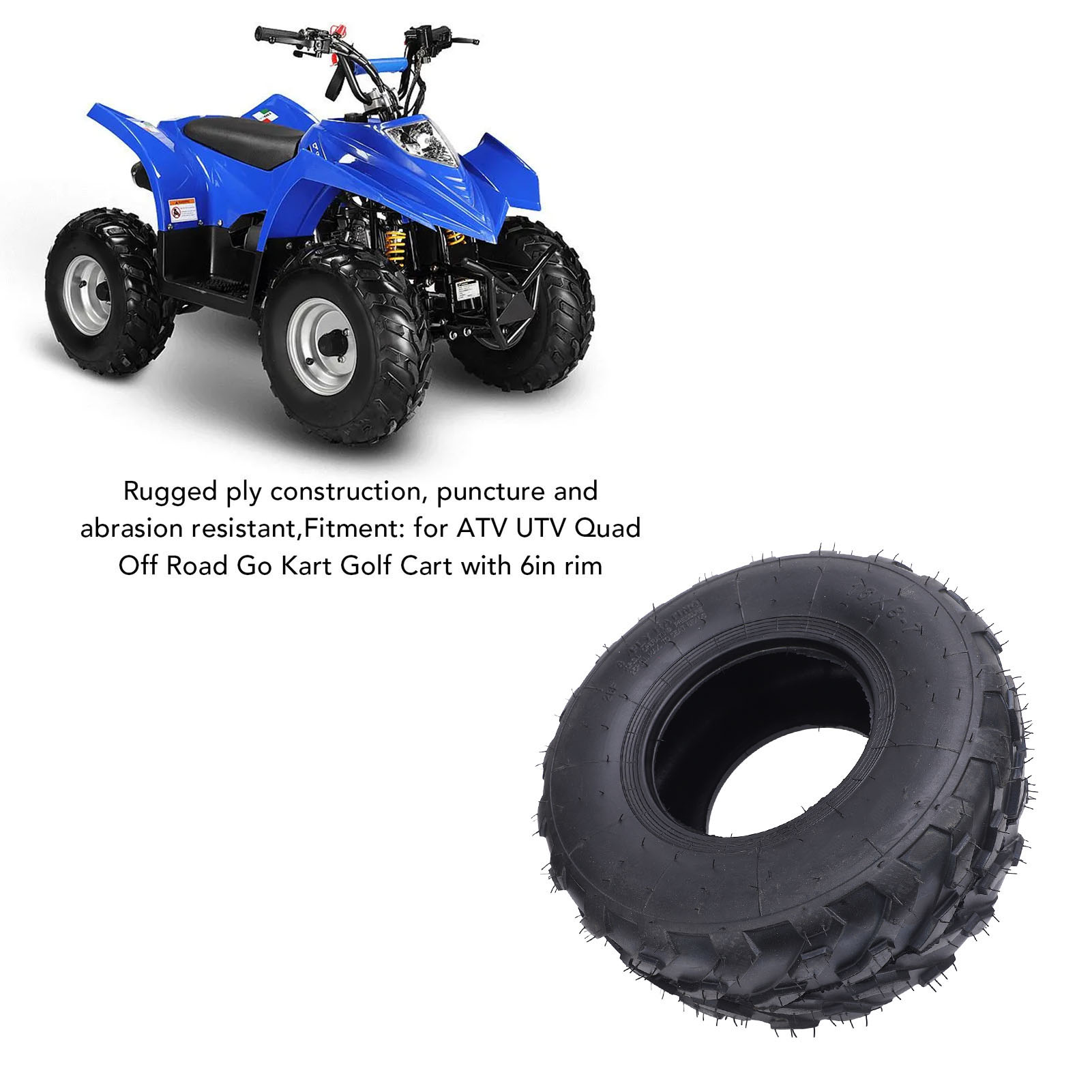Road Bike Tire - ยางรถ ATV ขนาด 16x8-7 นิ้ว ยางกันลื่น