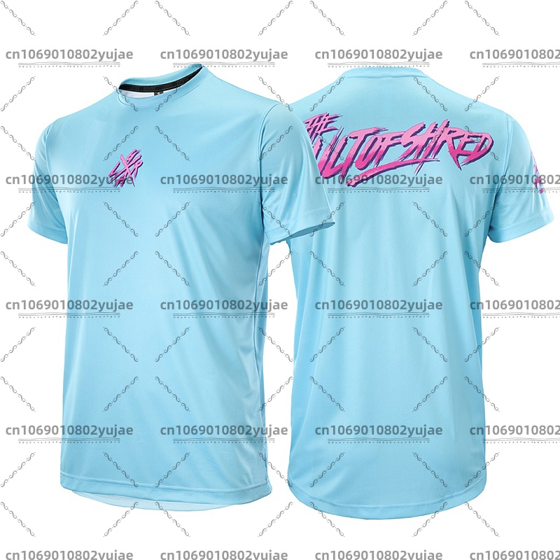 Cycling Jersey - เสื้อเจอร์ซีย์สำหรับขี่มอเตอร์ไซค์วิบากแบบหลวมๆ สำหรับฤดูร้อน แขนสั้น ระบายอากาศได้ดี เหมาะสำหรับ BMX