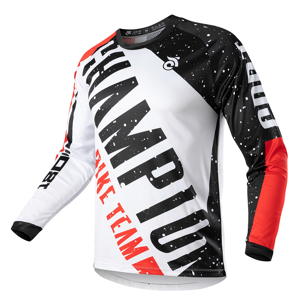 Cycling Jersey - เสื้อจักรยานแขนยาวสำหรับผู้ชาย ผ้าบาง ระบายอากาศ แห้งเร็ว ป้องกันแสงแดด เหมาะสำหรับปั่นดาวน์ฮิลล์
