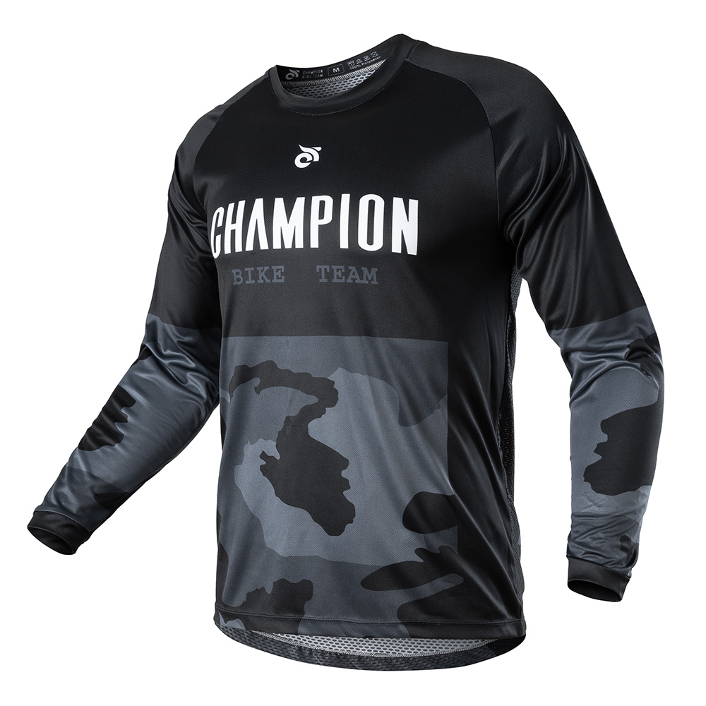 Cycling Jersey - เสื้อจักรยานแขนยาวสำหรับผู้ชาย ผ้าบาง ระบายอากาศ แห้งเร็ว ป้องกันแสงแดด เหมาะสำหรับปั่นดาวน์ฮิลล์