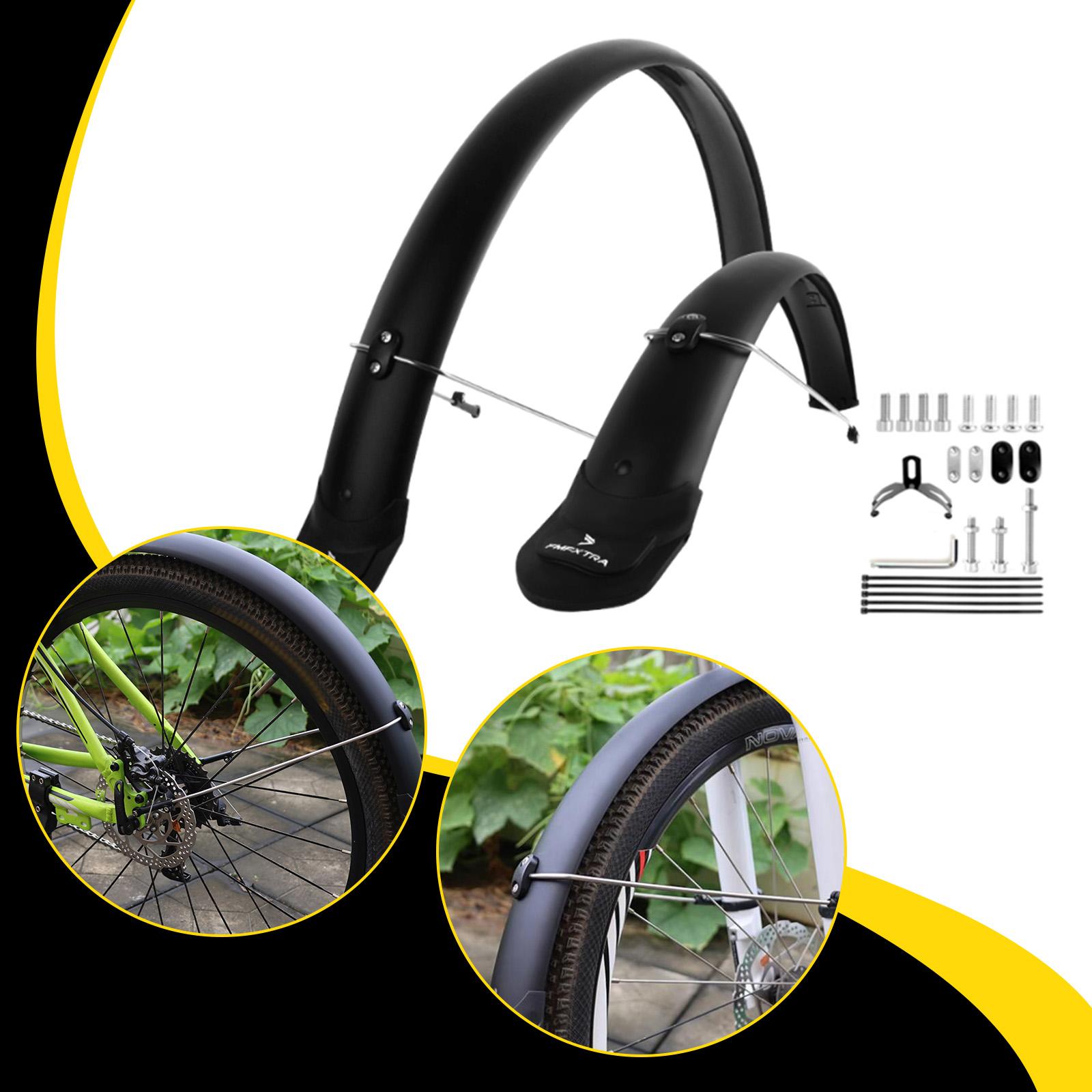Bike Fender Set - บังโคลนจักรยานเสือภูเขาขนาด 26/29 นิ้ว พร้อมอุปกรณ์ติดตั้ง บังโคลนจักรยานเสือหมอบ ป้องกันล้อ