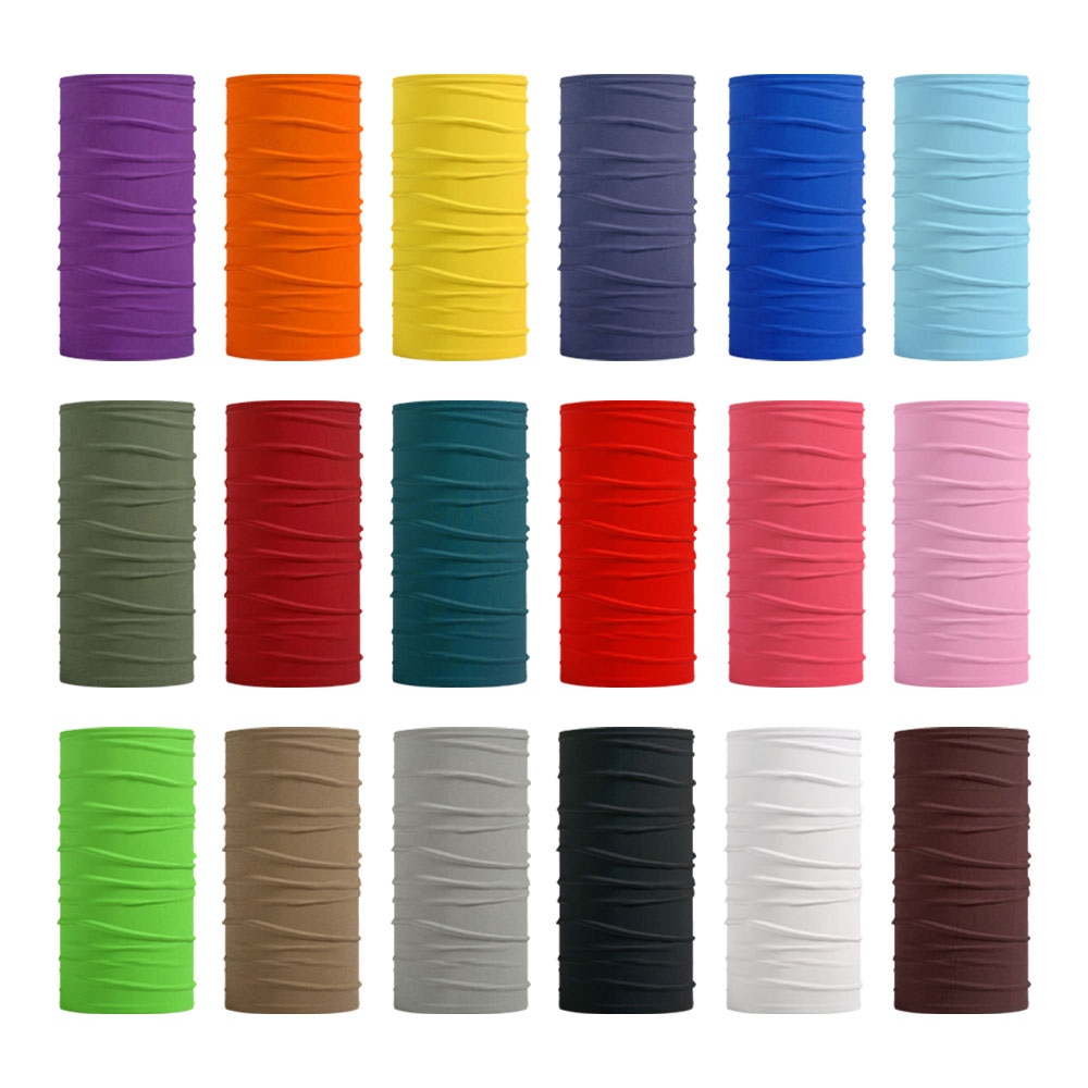 Cycle Gear - ไม่มีรอยต่อสีทึบ Bandanas ผู้ชายผู้หญิงสีดําสีแดงสีเทาผ้าพันคอเดินป่าคอ Gaiter ขี่จักรยานหน้าปก Balaclava