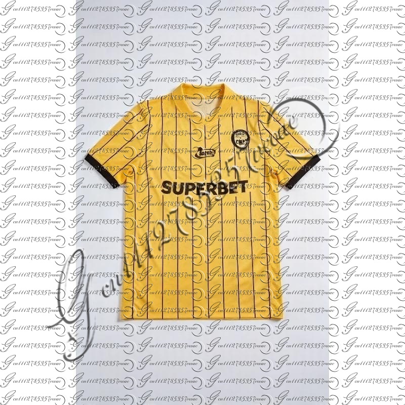 Cycling Jersey - เสื้อฟุตบอลผู้ชายรุ่นใหม่ล่าสุดของโปแลนด์ 27/26 GKS Katowice แห้งเร็ว พิมพ์ลาย