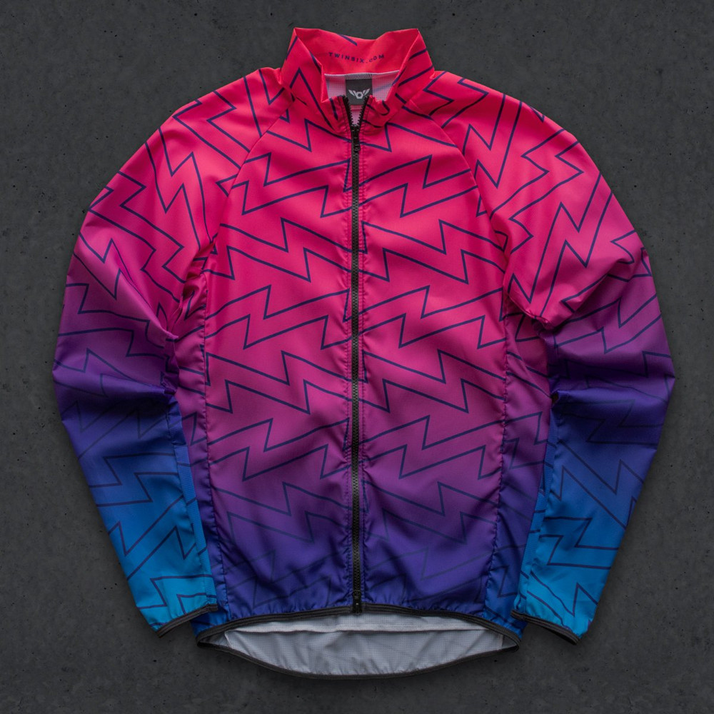 Cycling Gear Vest - Twin Six 6 Windproof และกันน้ำแขนยาวรอบ Windbreaker