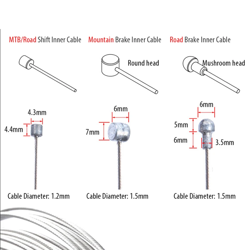 5pcs 2M MTB จักรยานสายเบรคสแตน - Xc Mtb Gear บทวิจารณ์และราคา