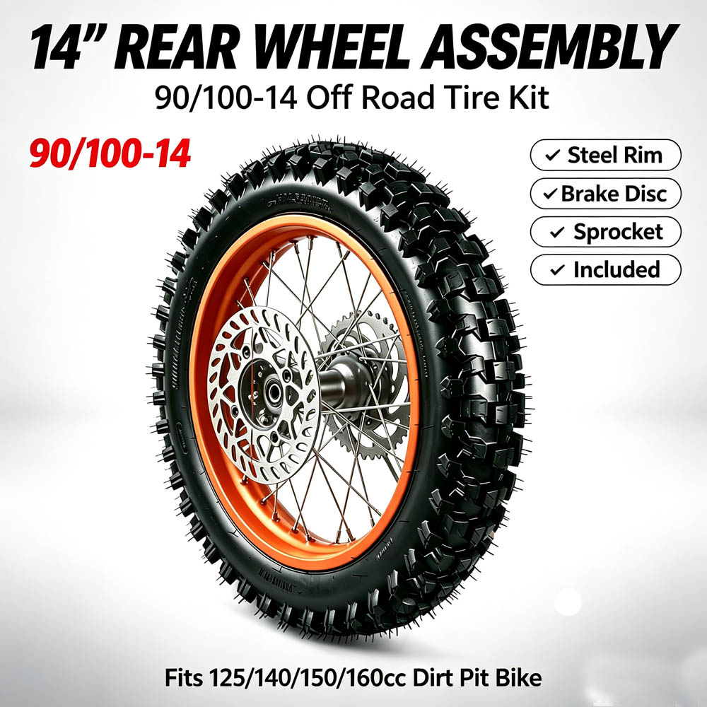 ชุดล้อหลังขนาด 14 นิ้ว ยาง 90/ - Road Bike Tire บทวิจารณ์และราคา