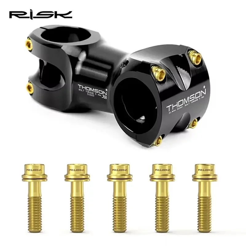 RISK จักรยานสกรูไทเทเนียม M5 * - Xc Mtb Gear บทวิจารณ์และราคา