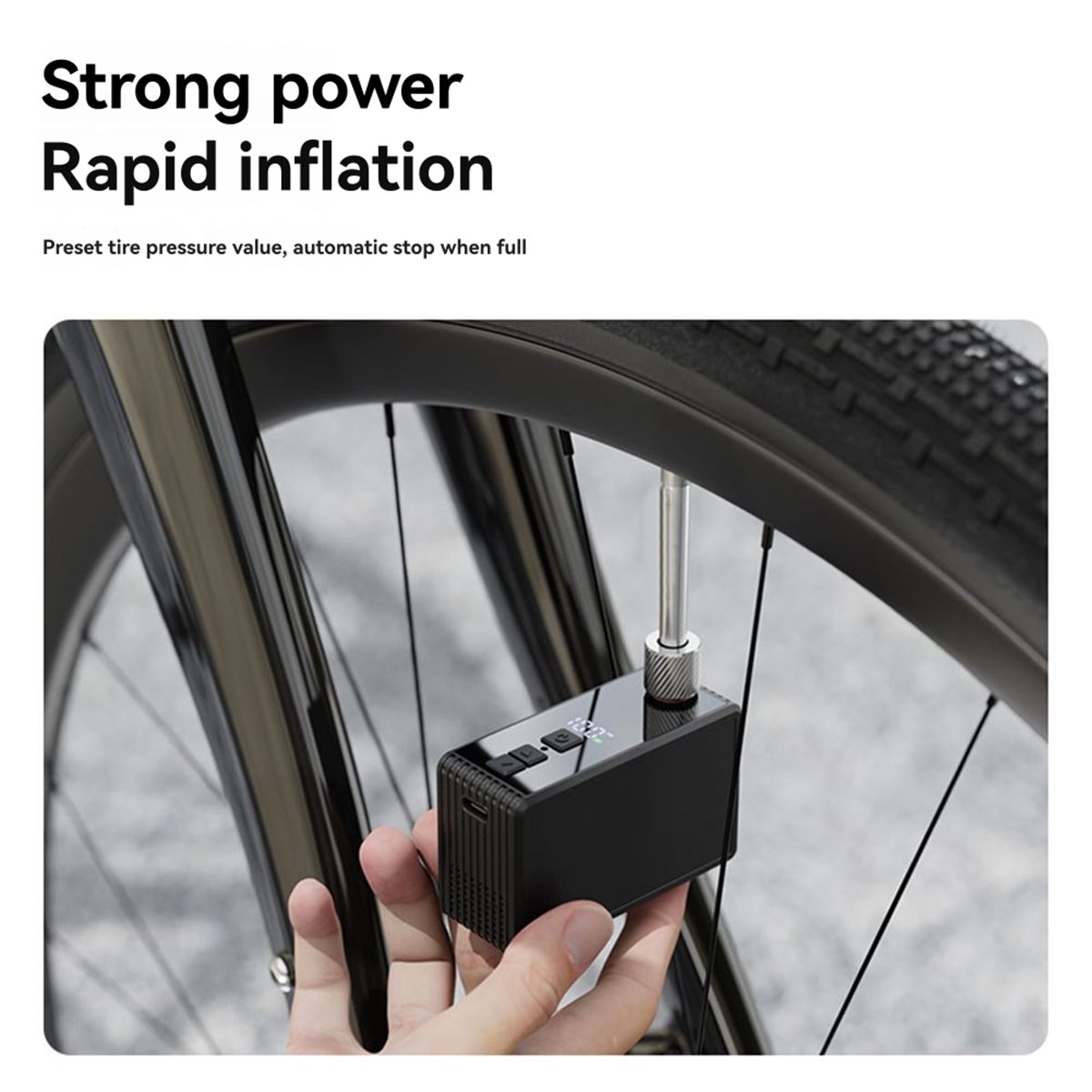 ปั๊มลมไฟฟ้าอัตโนมัติขนาดเล็กแบ - Road Bike Tire บทวิจารณ์และราคา