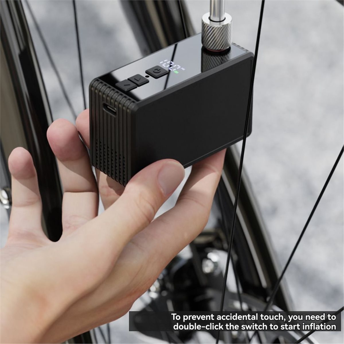 ปั๊มลมไฟฟ้าอัตโนมัติขนาดเล็กแบ - Road Bike Tire บทวิจารณ์และราคา
