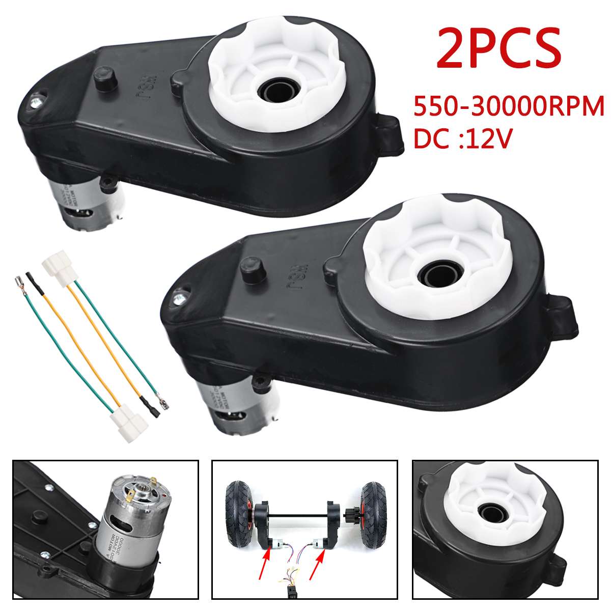 2Pcs 12V RS390/550 30000 RPM 1 - Cycling Gear Box บทวิจารณ์และราคา