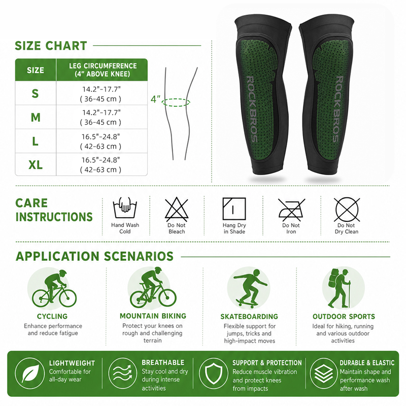ROCKBROS สนับเข่าสำหรับขี่จักร - Cycle Gear บทวิจารณ์และราคา