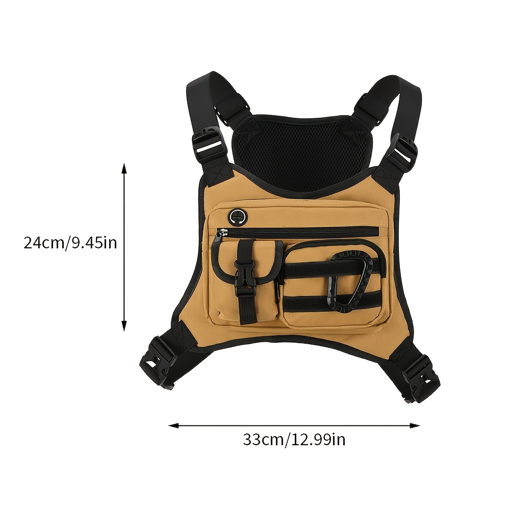 กระเป๋าคาดอกแบบยุทธวิธี มีช่อง - Cycling Gear Vest บทวิจารณ์และราคา